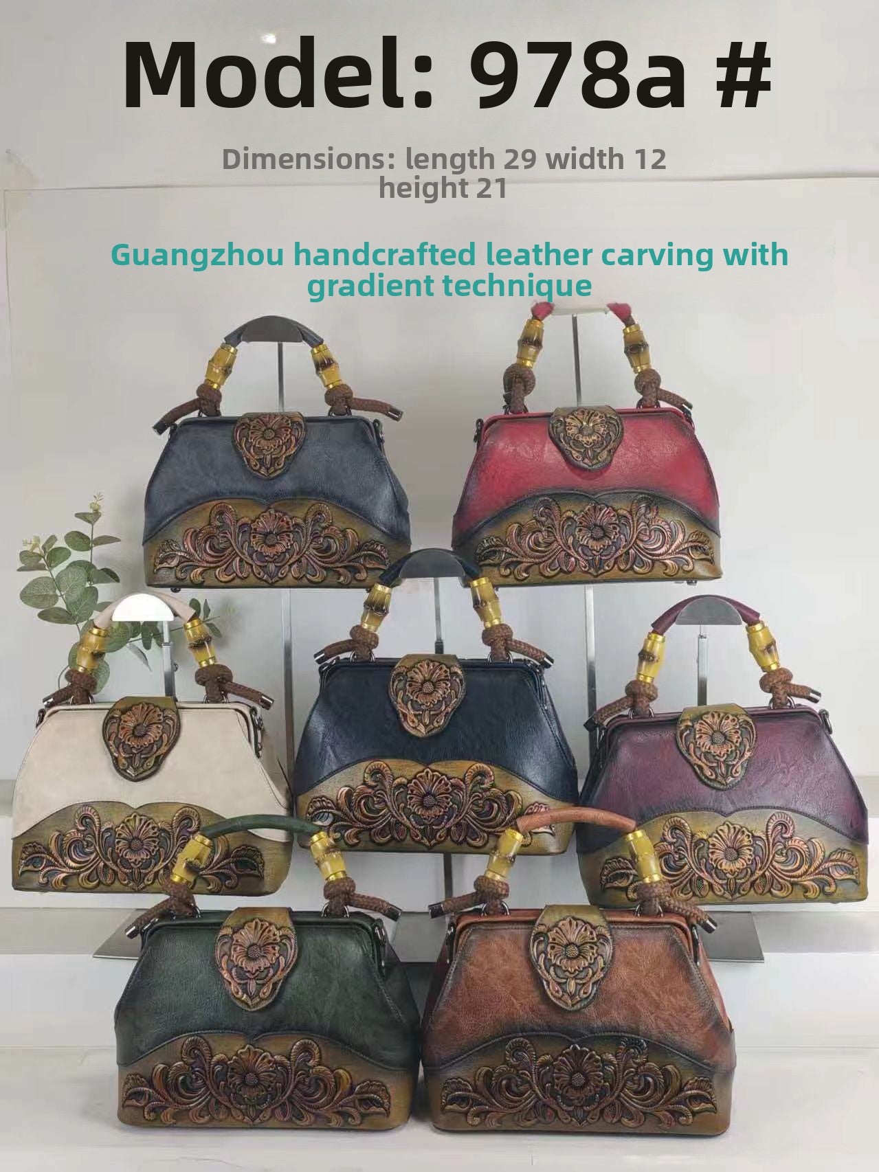 The New Ethnic Style Embossed Cowhide Boston Bag Fashion Handbag Women Trendy Crossbody Bags Mothers High-end Women Package