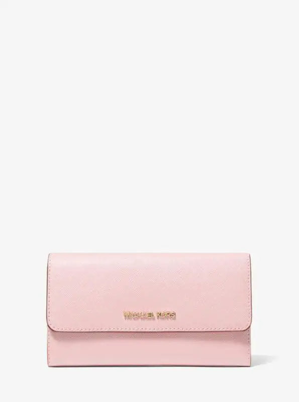 Michael Kors | Jet Set Travel Crossgrain Leather Tri-Fold Wallet