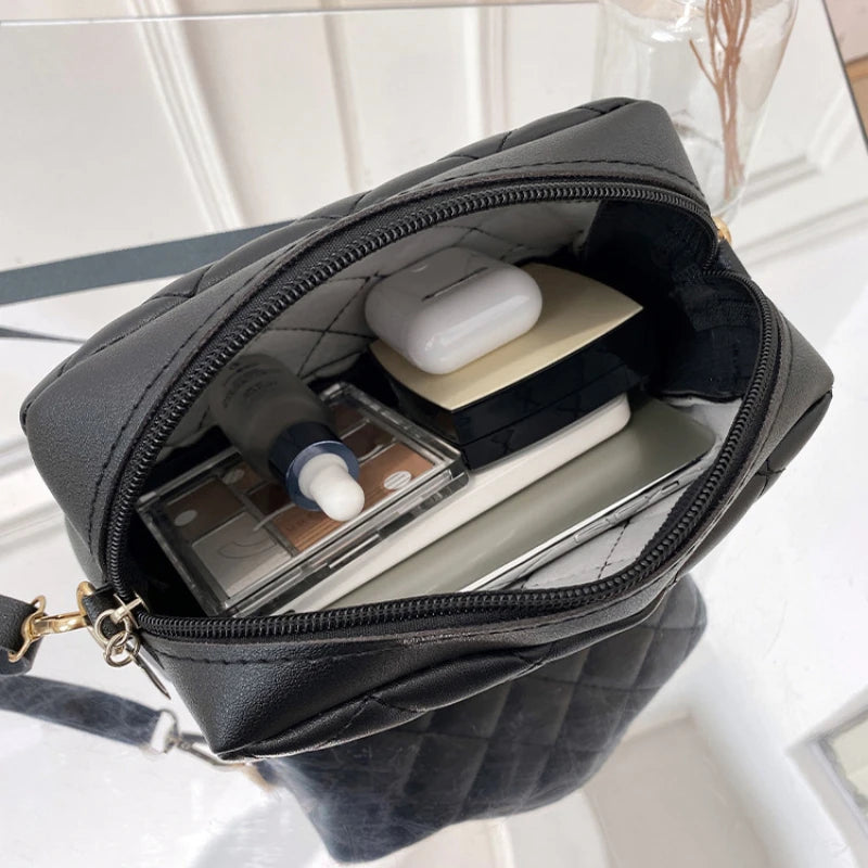 PU Leather Luxury Ladies Bag Embroidered Camera Shoulder Bag Tote Bags for Women Fashion Bolsas De Mujer