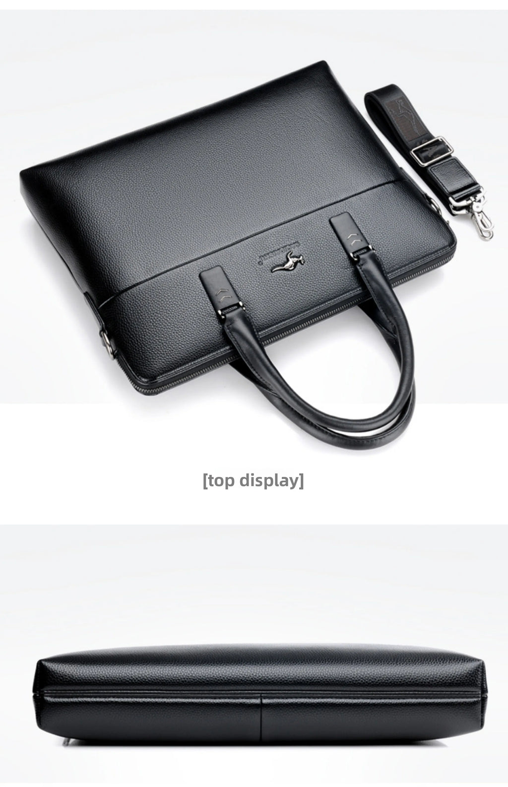 Briefcase men's genuine leather business men's bag handbag single shoulder large capacity casual cowhide crossbody computer bag