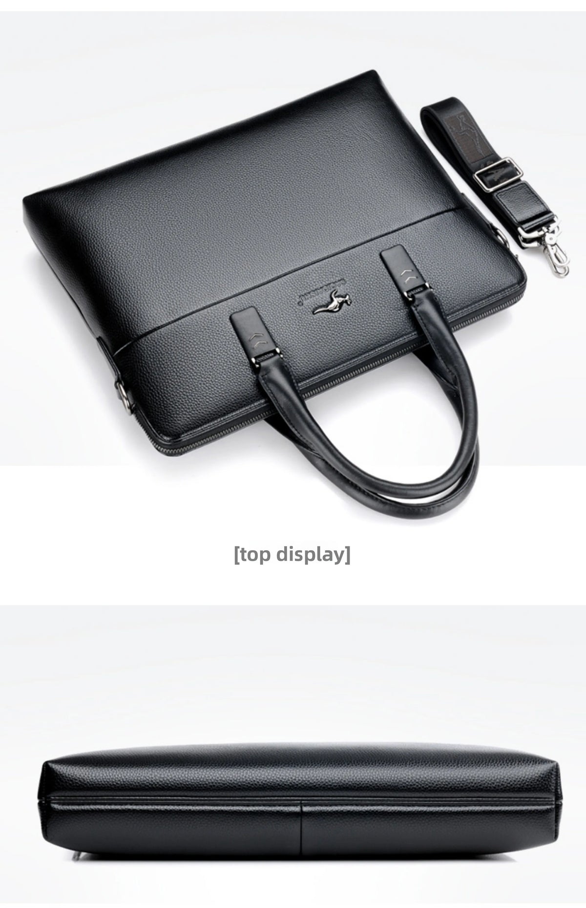 Briefcase men's genuine leather business men's bag handbag single shoulder large capacity casual cowhide crossbody computer bag