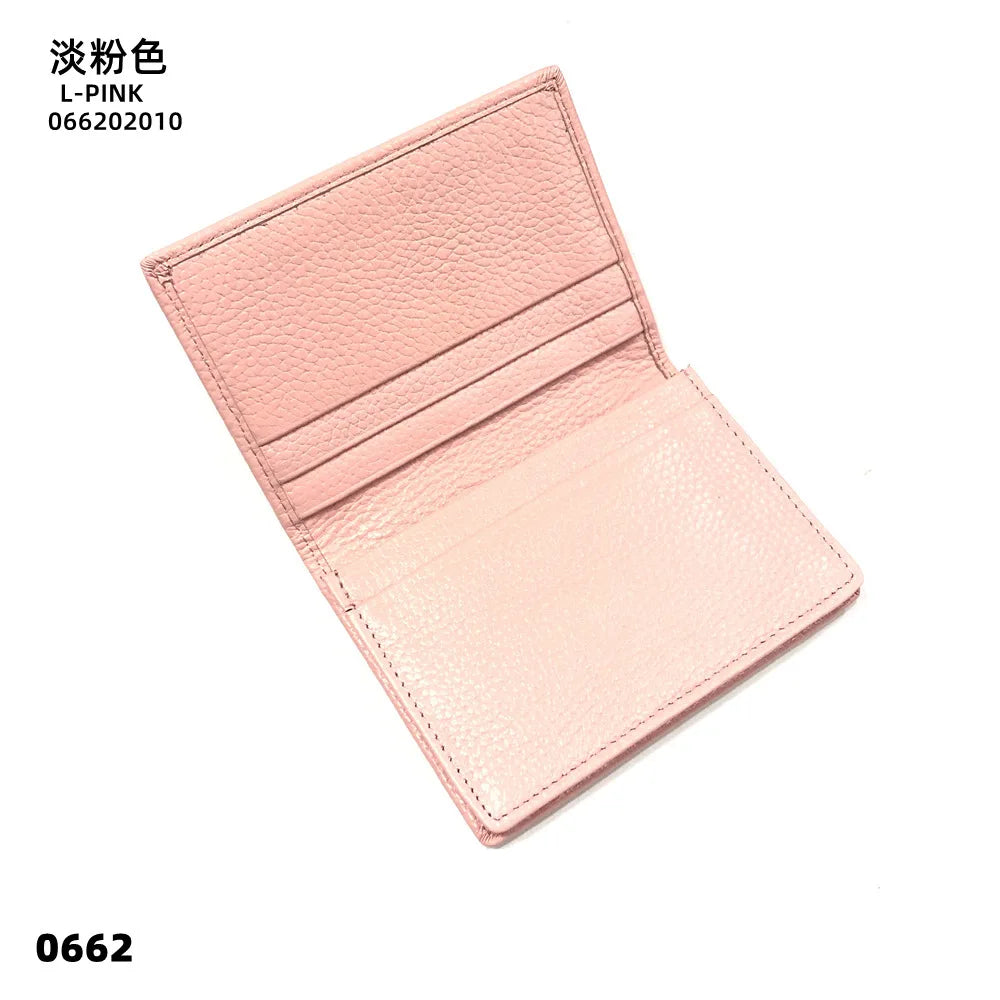 Cowhide Luxury Business Card Holder Engraving Fashion Simple Card Wallet Personalized Woman Man Card Bag Casual Coin Purse Gift