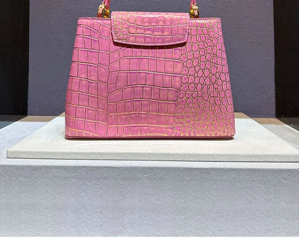 Luxury Designer Brand bolsa feminina 2023 New High-quality сумка Leather Crocodile Print Shoulder Handbags for Women 가방 Hot Sell