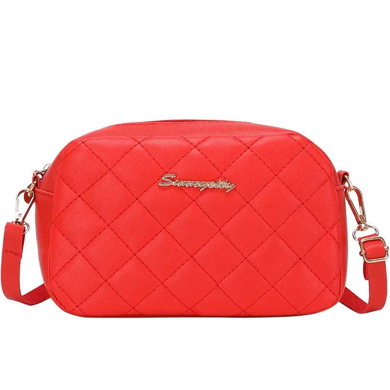 PU Leather Luxury Ladies Bag Embroidered Camera Shoulder Bag Tote Bags for Women Fashion Bolsas De Mujer