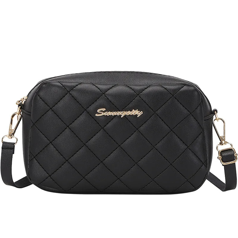 PU Leather Luxury Ladies Bag Embroidered Camera Shoulder Bag Tote Bags for Women Fashion Bolsas De Mujer