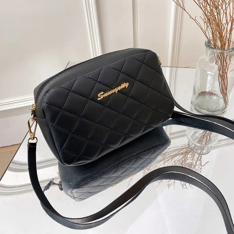 PU Leather Luxury Ladies Bag Embroidered Camera Shoulder Bag Tote Bags for Women Fashion Bolsas De Mujer