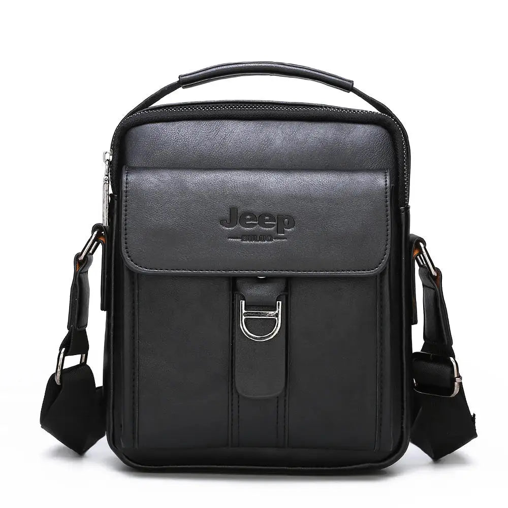 JEEP BULUO Men's bag pu leather Business High quality Waterproof crossbody handbag black brown messnger shoulder bags hot sale