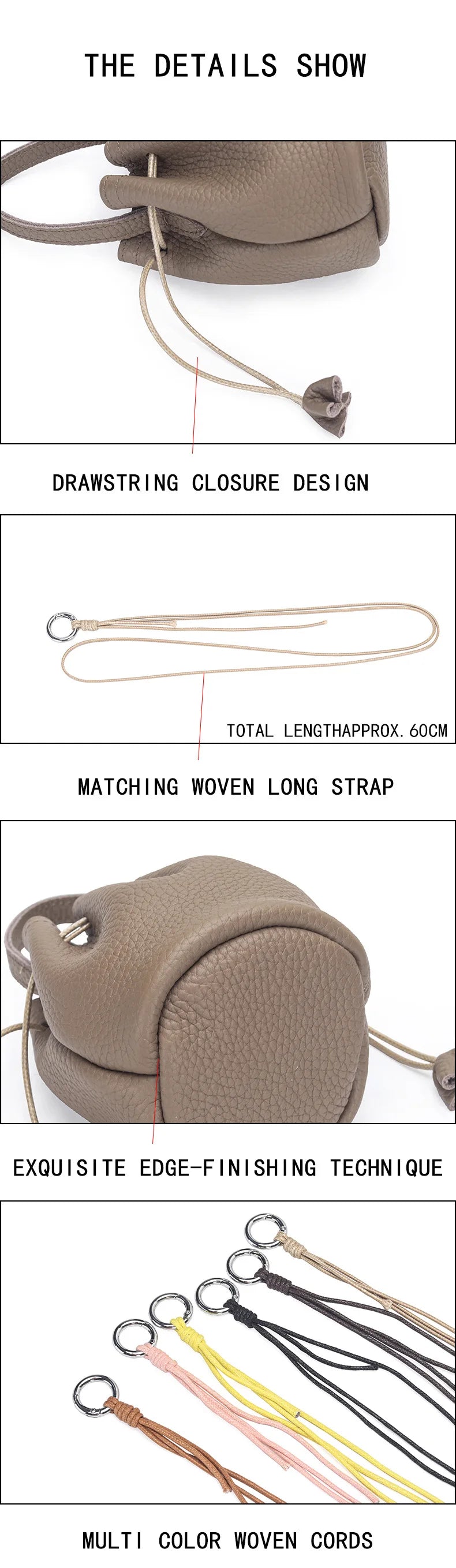 Genuine Leather Women Wallet Cowhide Coin Purse For Ladies Wallets Money Pocket Clutch Small Earphone Crossbody Bag Bolsa