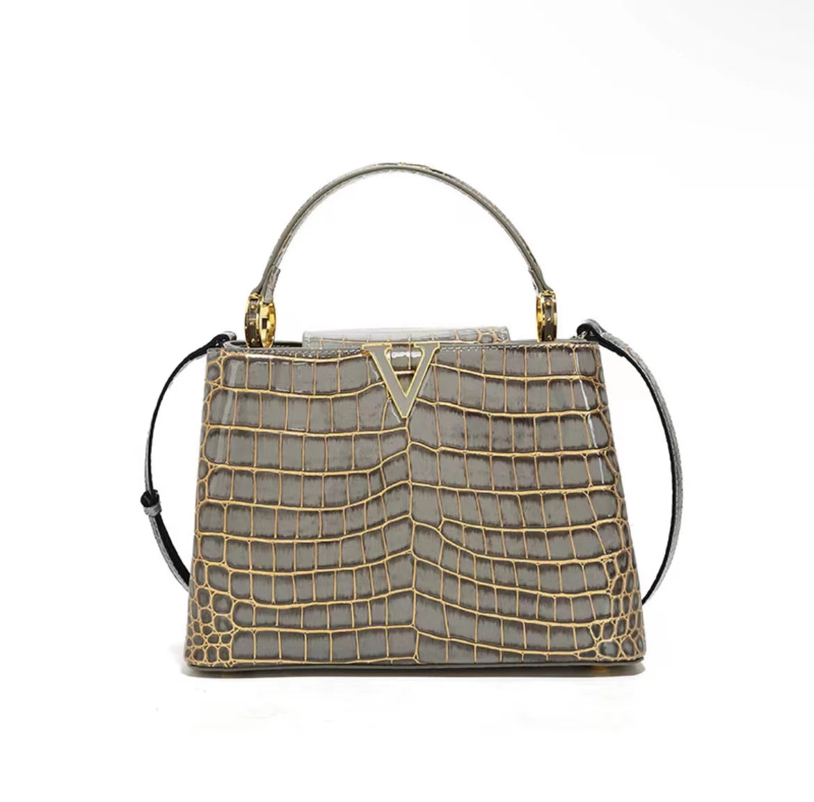 Luxury Designer Brand bolsa feminina 2023 New High-quality сумка Leather Crocodile Print Shoulder Handbags for Women 가방 Hot Sell