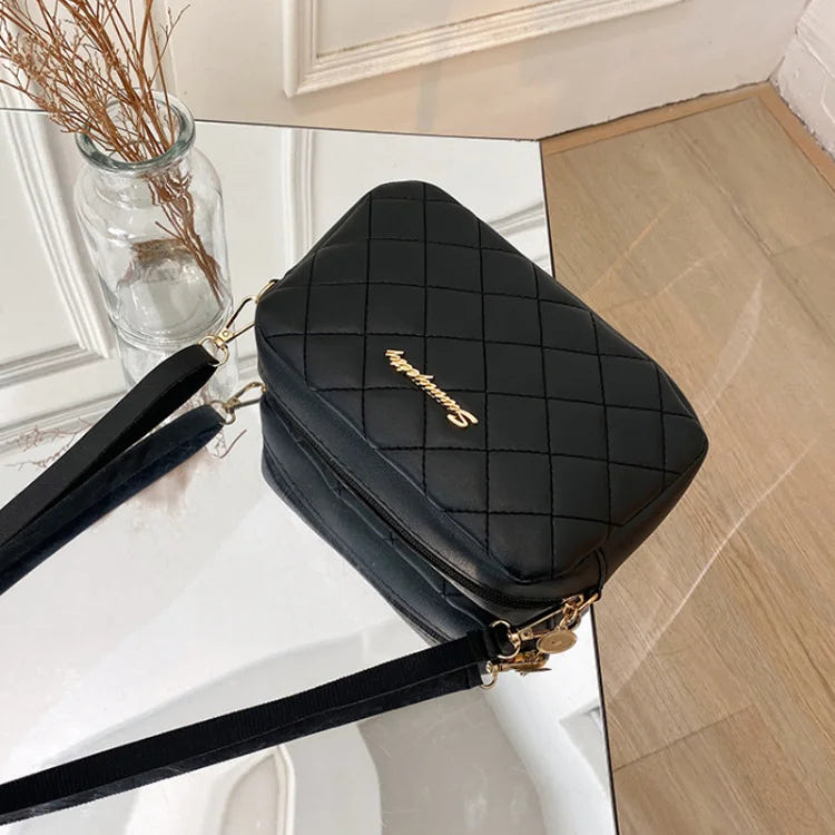 PU Leather Luxury Ladies Bag Embroidered Camera Shoulder Bag Tote Bags for Women Fashion Bolsas De Mujer