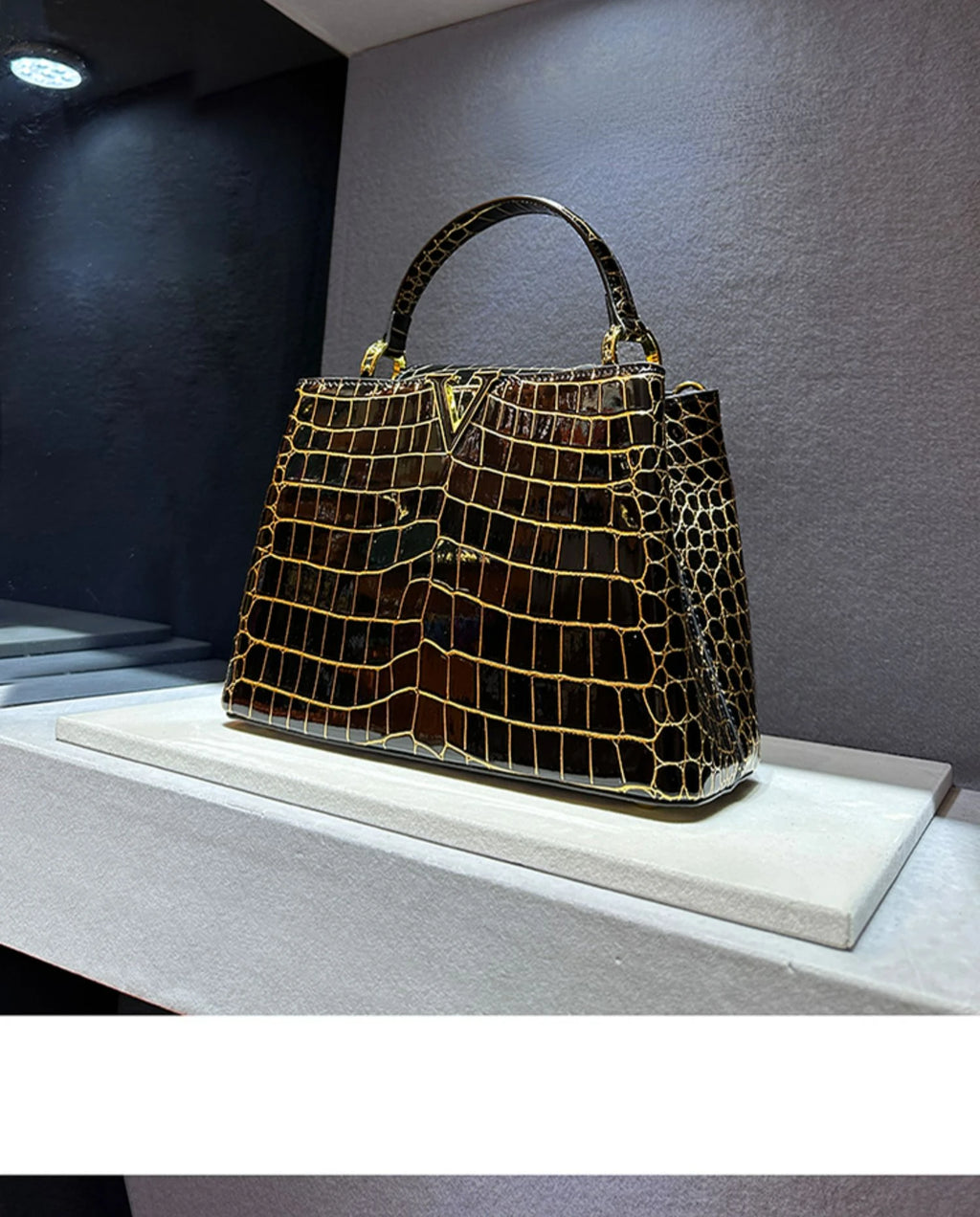 Luxury Designer Brand bolsa feminina 2023 New High-quality сумка Leather Crocodile Print Shoulder Handbags for Women 가방 Hot Sell