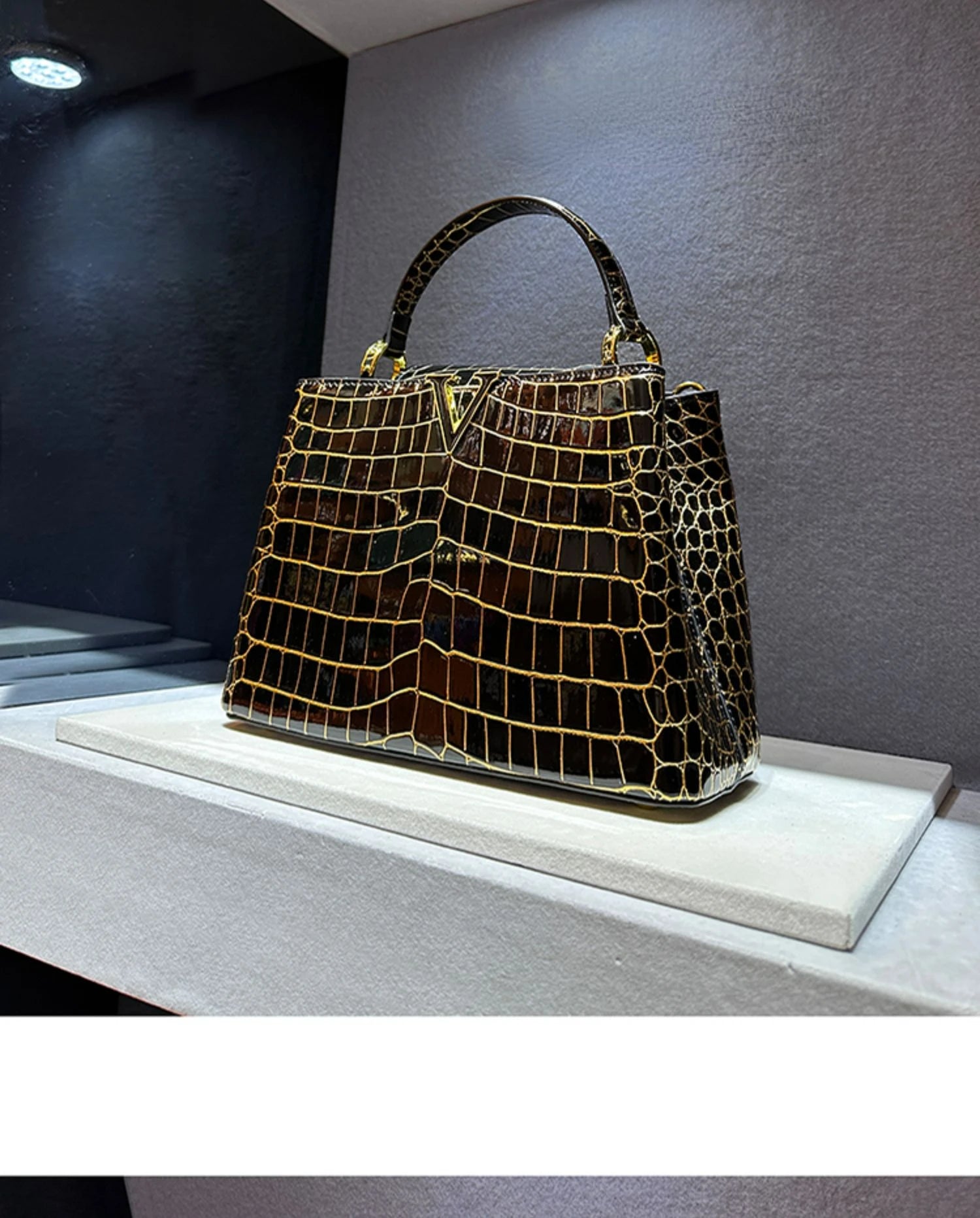 Luxury Designer Brand bolsa feminina 2023 New High-quality сумка Leather Crocodile Print Shoulder Handbags for Women 가방 Hot Sell