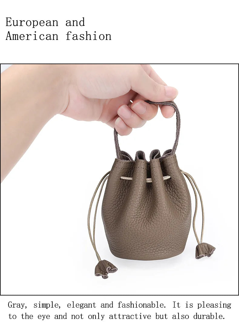 Genuine Leather Women Wallet Cowhide Coin Purse For Ladies Wallets Money Pocket Clutch Small Earphone Crossbody Bag Bolsa