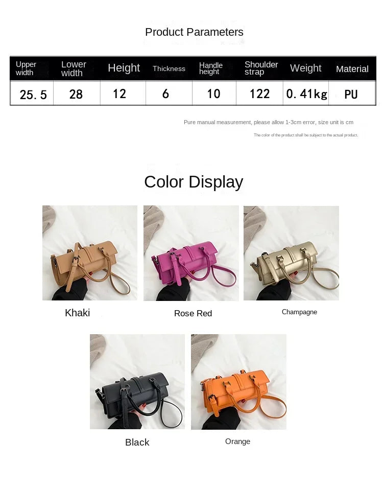 PU Leather Solid Women's Crossbody Bags Ladies Bags on Sale 2024 High Quality Fashion Zipper Locomotive Style Bolsas Femininas