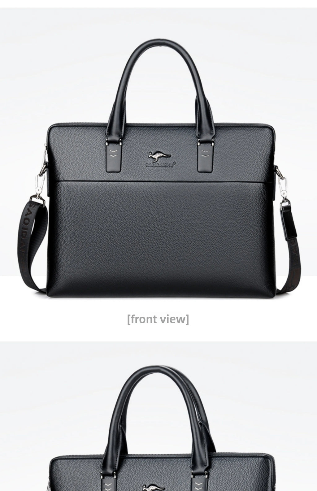 Briefcase men's genuine leather business men's bag handbag single shoulder large capacity casual cowhide crossbody computer bag