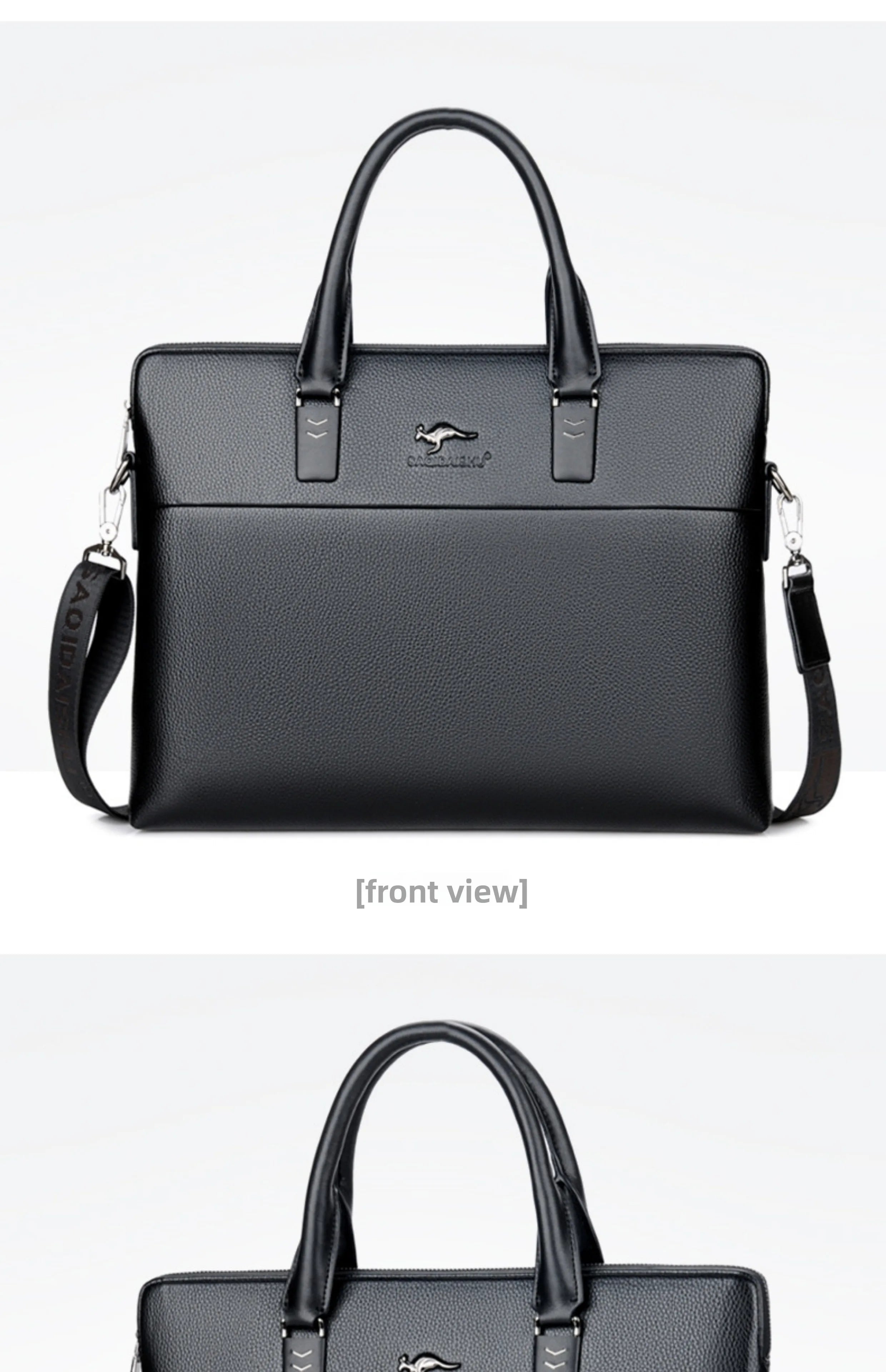 Briefcase men's genuine leather business men's bag handbag single shoulder large capacity casual cowhide crossbody computer bag