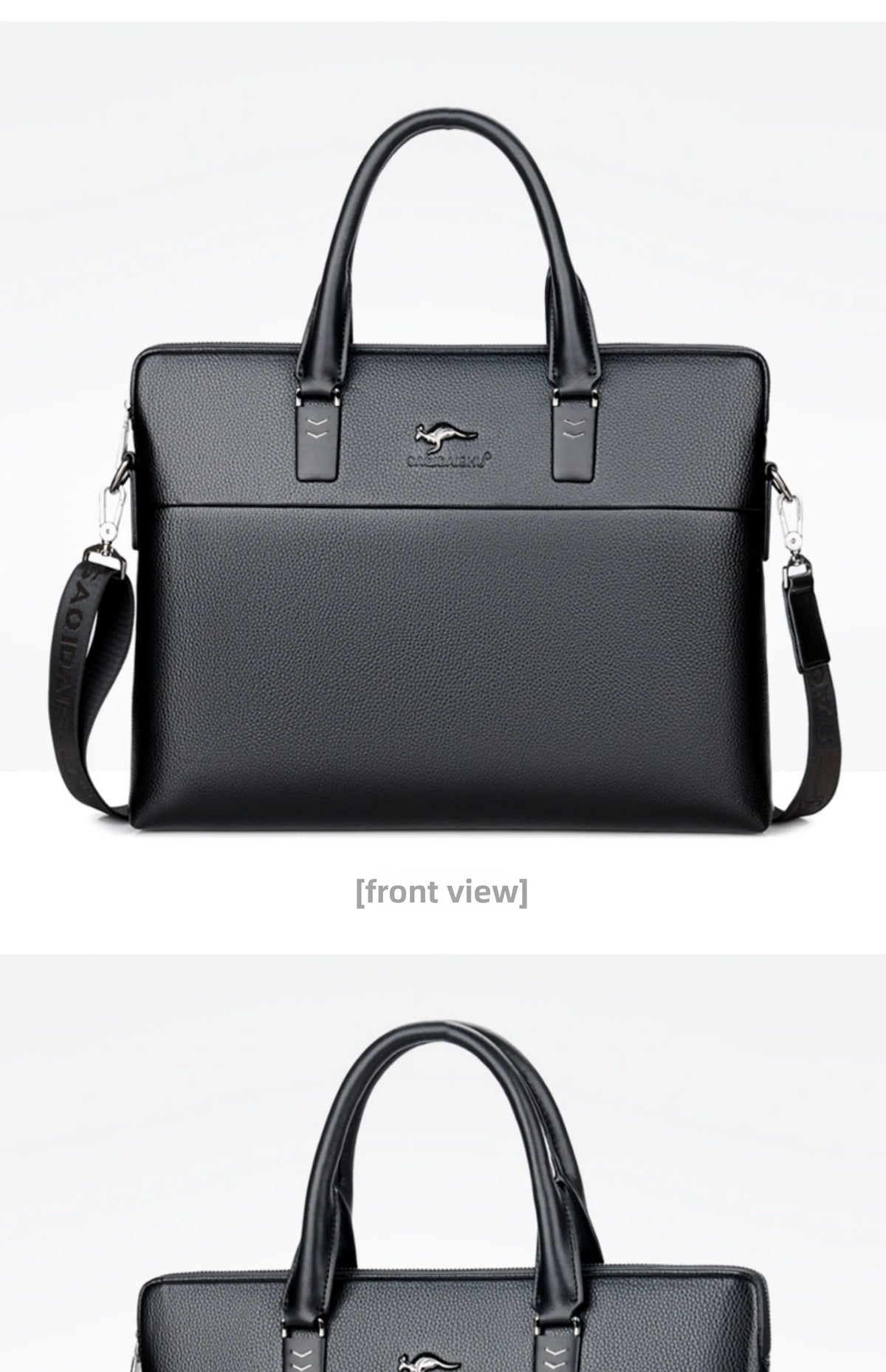 Briefcase men's genuine leather business men's bag handbag single shoulder large capacity casual cowhide crossbody computer bag