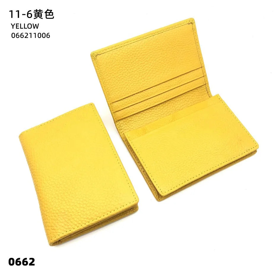 Cowhide Luxury Business Card Holder Engraving Fashion Simple Card Wallet Personalized Woman Man Card Bag Casual Coin Purse Gift