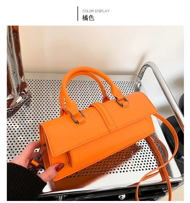 PU Leather Solid Women's Crossbody Bags Ladies Bags on Sale 2024 High Quality Fashion Zipper Locomotive Style Bolsas Femininas