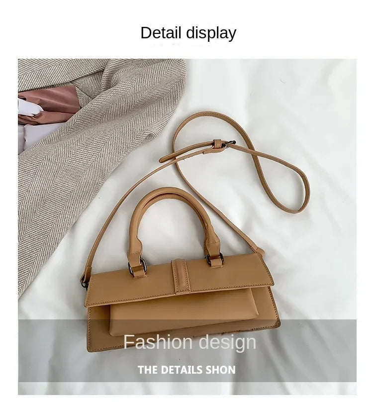 PU Leather Solid Women's Crossbody Bags Ladies Bags on Sale 2024 High Quality Fashion Zipper Locomotive Style Bolsas Femininas