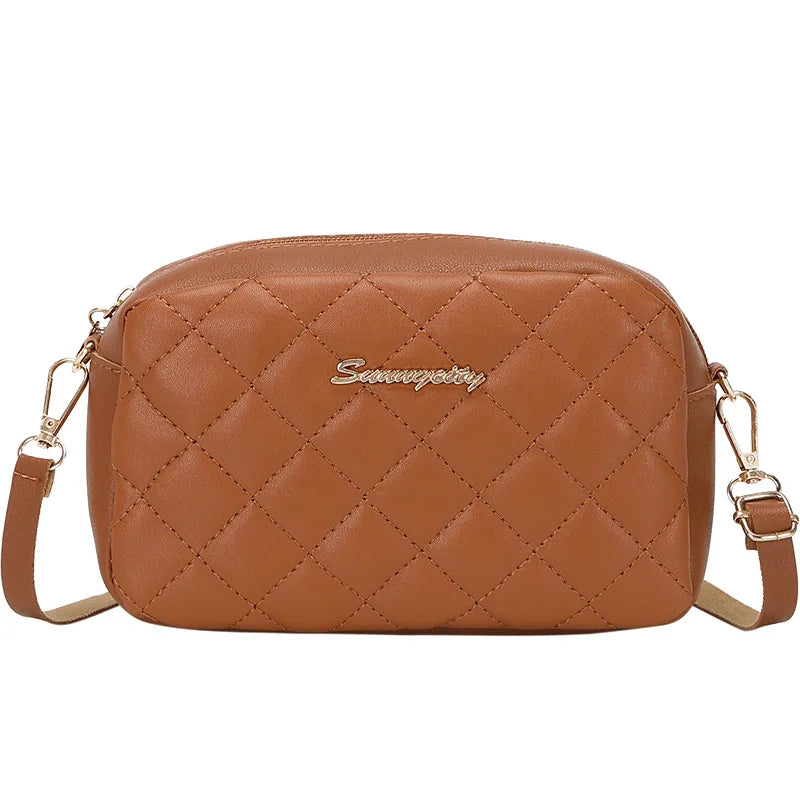 PU Leather Luxury Ladies Bag Embroidered Camera Shoulder Bag Tote Bags for Women Fashion Bolsas De Mujer