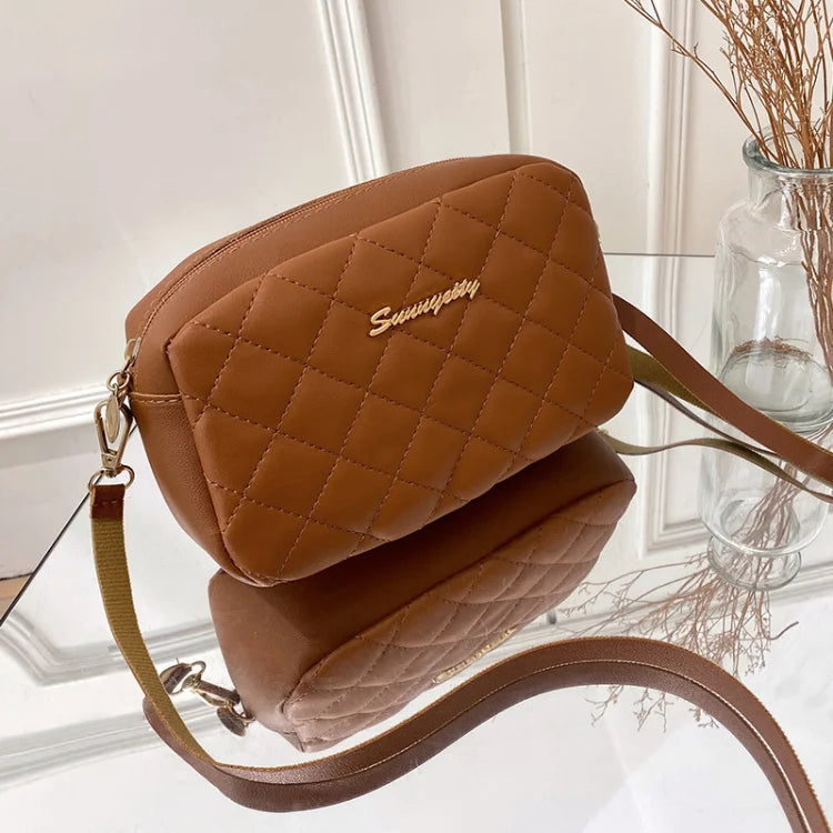 PU Leather Luxury Ladies Bag Embroidered Camera Shoulder Bag Tote Bags for Women Fashion Bolsas De Mujer