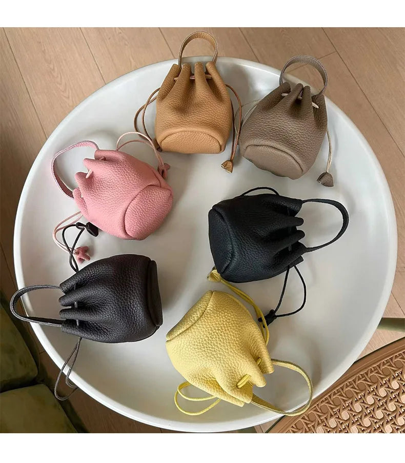 Genuine Leather Women Wallet Cowhide Coin Purse For Ladies Wallets Money Pocket Clutch Small Earphone Crossbody Bag Bolsa