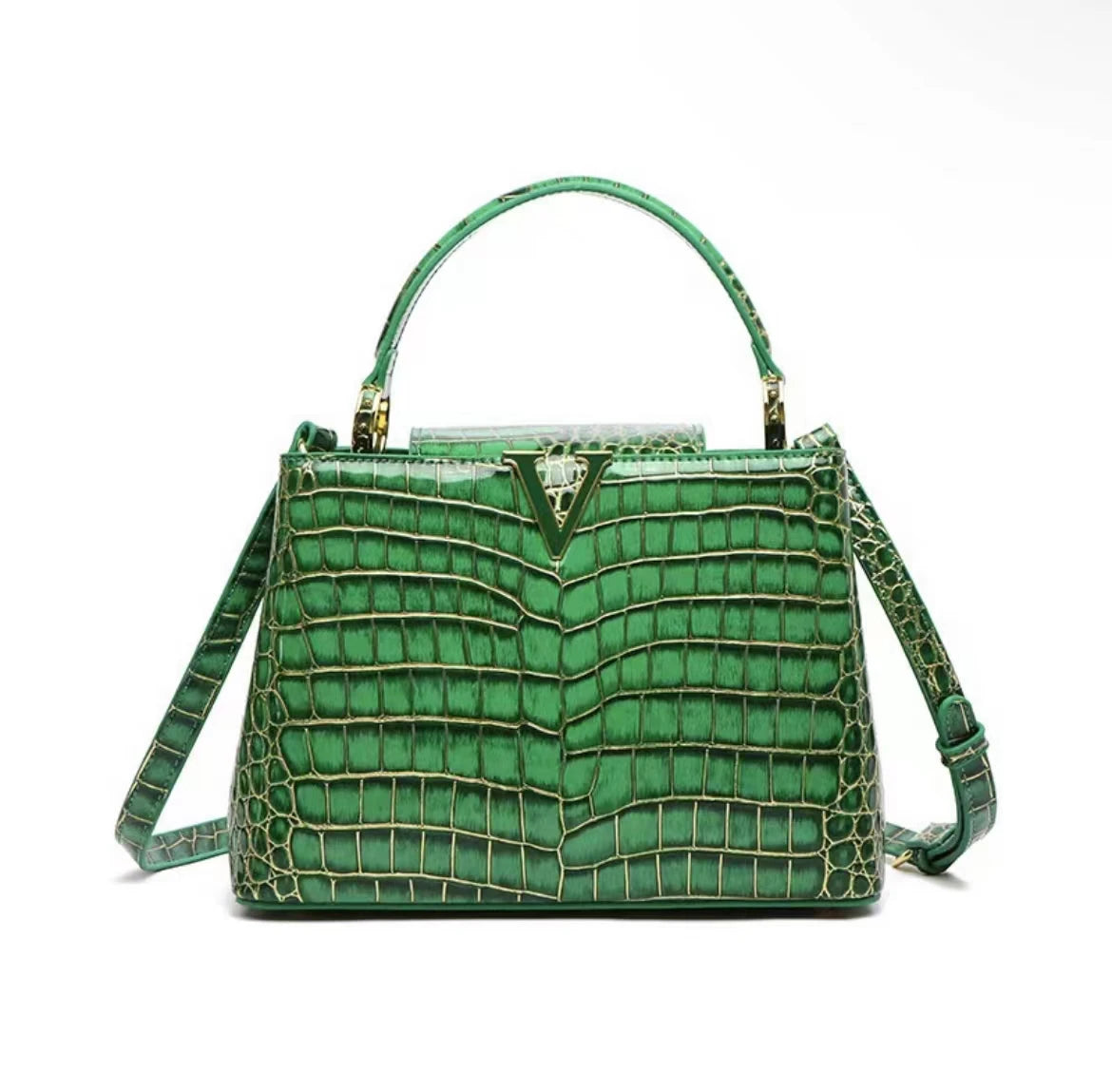 Luxury Designer Brand bolsa feminina 2023 New High-quality сумка Leather Crocodile Print Shoulder Handbags for Women 가방 Hot Sell