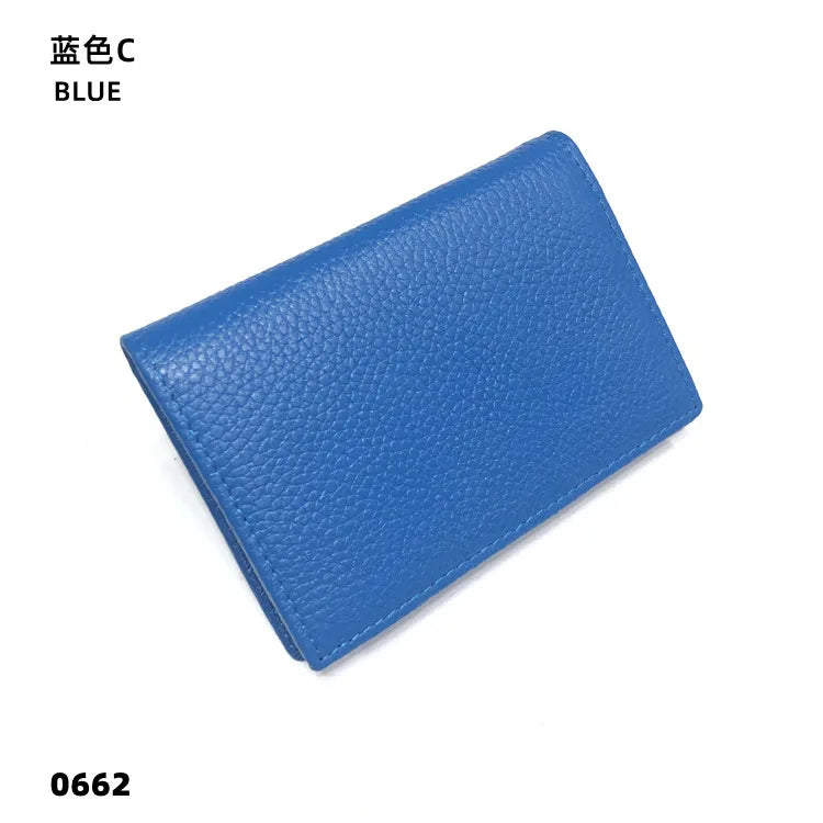 Cowhide Luxury Business Card Holder Engraving Fashion Simple Card Wallet Personalized Woman Man Card Bag Casual Coin Purse Gift